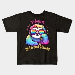 Taking this Sloth and Steady Kids T-Shirt